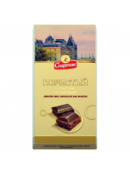 Шоколад Спартак пористый молочный 75г*16 пенал Спартак Шоколад Спартак пористый молочный 75г*16 пенал Спартак